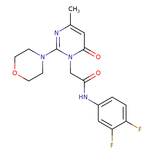 N-(3,4-difluorophenyl)-2-[4-methyl-2-(morpholin-4-yl)-6-oxo-1,6-dihydropyrimidin-1-yl]acetamide