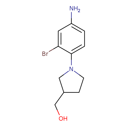 [1-(4-amino-2-bromophenyl)pyrrolidin-3-yl]methanol
