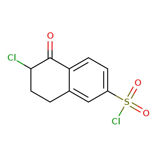 6-Chloro-5-oxo-5,6,7,8-tetrahydronaphthalene-2-sulfonyl chloride