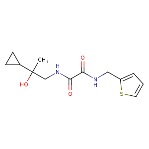 N-(2-cyclopropyl-2-hydroxypropyl)-N'-[(thiophen-2-yl)methyl]ethanediamide