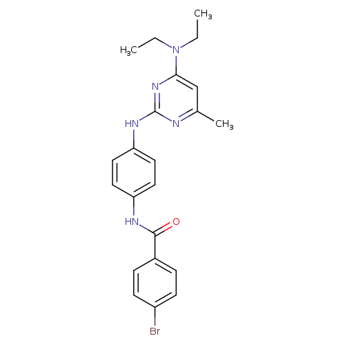 4-bromo-N-(4-{[4-(diethylamino)-6-methylpyrimidin-2-yl]amino}phenyl)benzamide