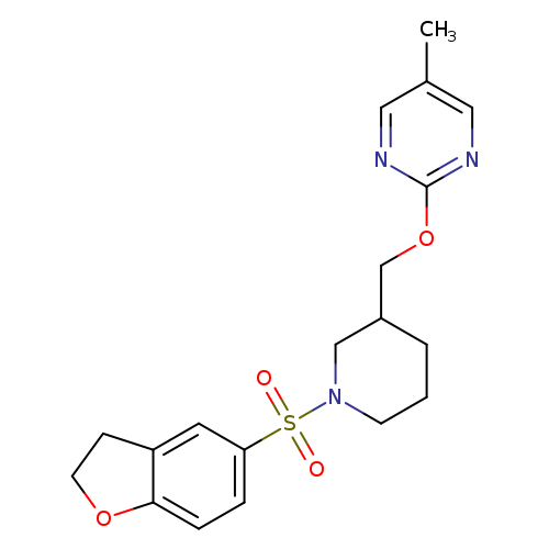 2-{[1-(2,3-dihydro-1-benzofuran-5-sulfonyl)piperidin-3-yl]methoxy}-5-methylpyrimidine