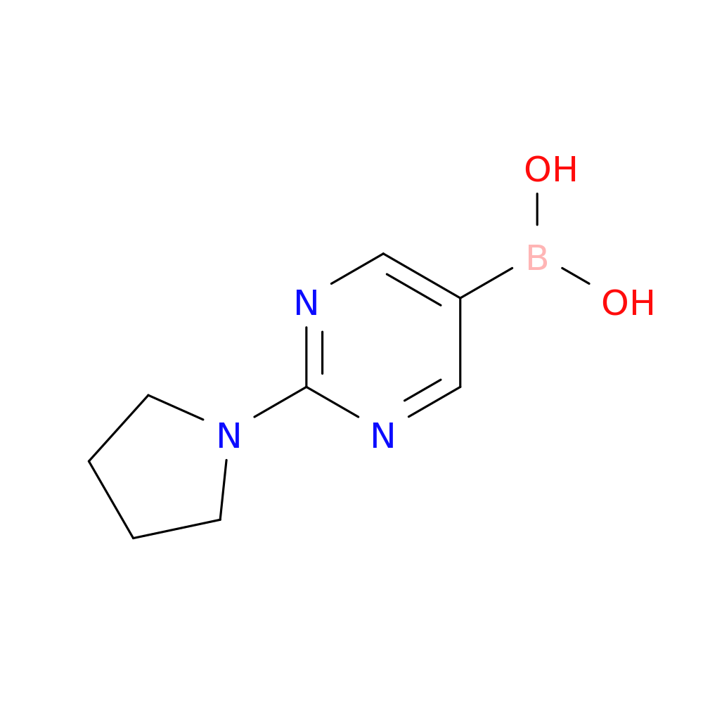 (2-(Pyrrolidin-1-yl)pyrimidin-5-yl)boronic acid