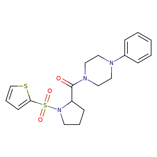 1-phenyl-4-[1-(thiophene-2-sulfonyl)pyrrolidine-2-carbonyl]piperazine
