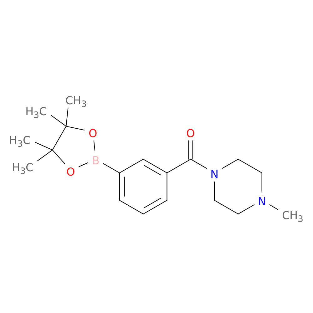 (4-Methylpiperazin-1-yl)(3-(4,4,5,5-tetramethyl-1,3,2-dioxaborolan-2-yl)phenyl)methanone