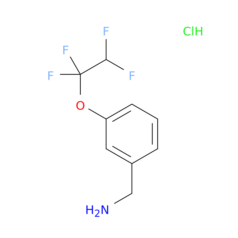 1-[3-(1,1,2,2-tetrafluoroethoxy)phenyl]methanamine hydrochloride