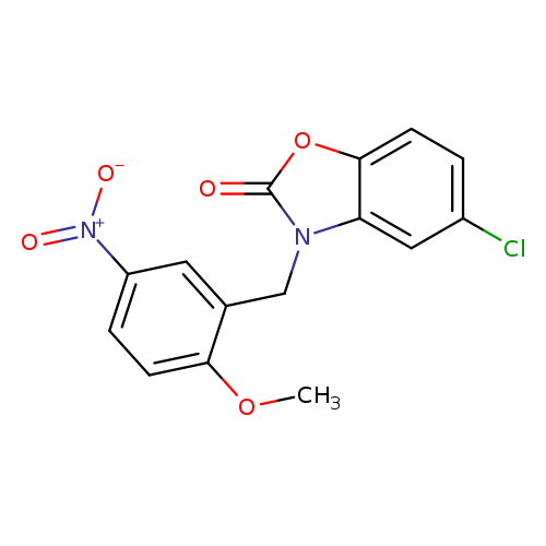 5-Chloro-3-(2-methoxy-5-nitrobenzyl)-1,3-benzoxazol-2(3h)-one