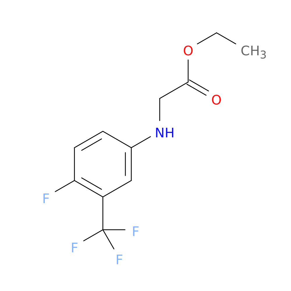 ethyl 2-{[4-fluoro-3-(trifluoromethyl)phenyl]amino}acetate
