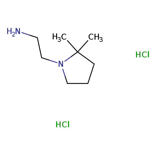 1-Pyrrolidineethanamine, 2,2-dimethyl-, hydrochloride (1:2)