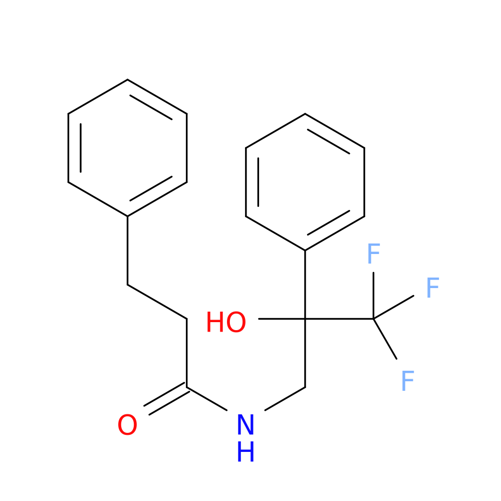 3-phenyl-N-(3,3,3-trifluoro-2-hydroxy-2-phenylpropyl)propanamide