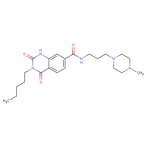 N-[3-(4-methylpiperazin-1-yl)propyl]-2,4-dioxo-3-pentyl-1,2,3,4-tetrahydroquinazoline-7-carboxamide