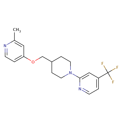 2-(4-{[(2-methylpyridin-4-yl)oxy]methyl}piperidin-1-yl)-4-(trifluoromethyl)pyridine