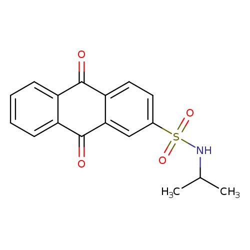 9,10-dioxo-N-(propan-2-yl)-9,10-dihydroanthracene-2-sulfonamide