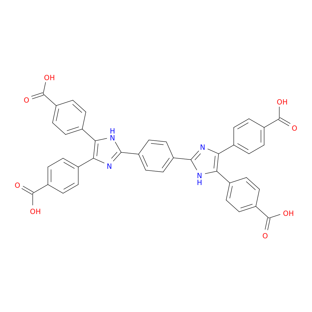 4,4',4'',4'''-(1,4-Phenylenebis(1H-imidazole-2,4,5-triyl))tetrabenzoic acid