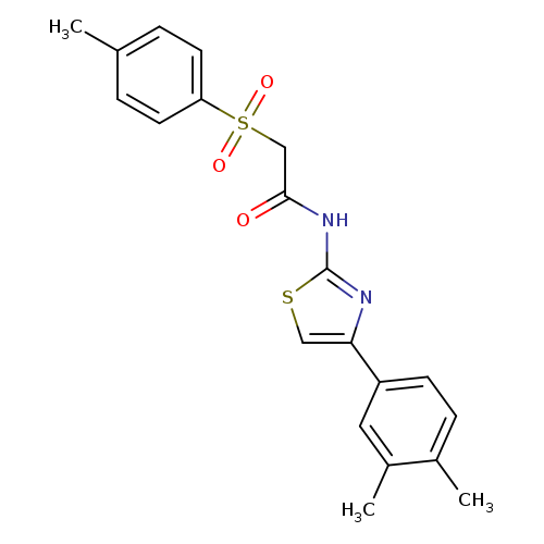 N-[4-(3,4-dimethylphenyl)-1,3-thiazol-2-yl]-2-(4-methylbenzenesulfonyl)acetamide