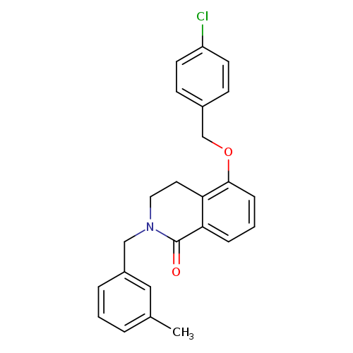 5-[(4-chlorophenyl)methoxy]-2-[(3-methylphenyl)methyl]-1,2,3,4-tetrahydroisoquinolin-1-one