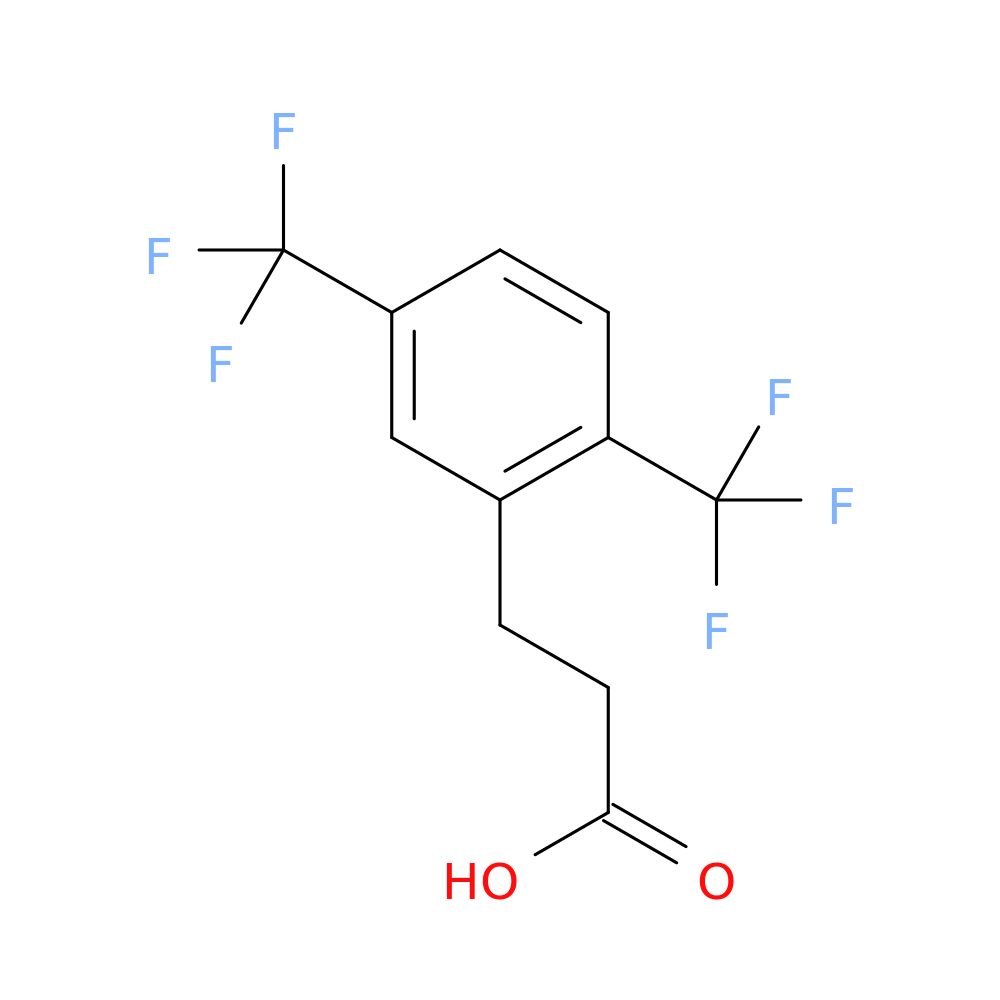 2,5-Bis(trifluoromethyl)benzenepropanoic acid