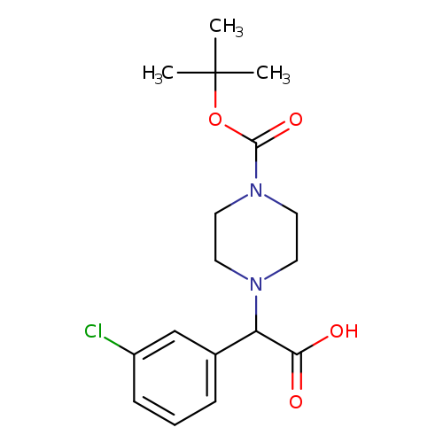 2-(4-Boc-piperazinyl)-2-(3-chloro-phenyl)acetic acid