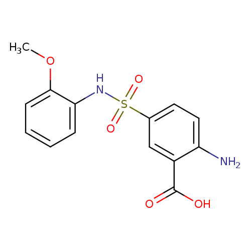 2-amino-5-[(2-methoxyphenyl)sulfamoyl]benzoic acid