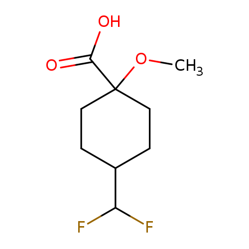 4-(difluoromethyl)-1-methoxycyclohexane-1-carboxylic acid