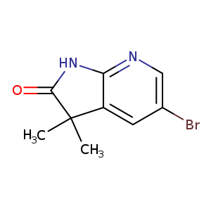 2H-Pyrrolo[2,3-b]pyridin-2-one, 5-bromo-1,3-dihydro-3,3-dimethyl-