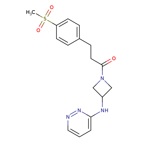 3-(4-methanesulfonylphenyl)-1-{3-[(pyridazin-3-yl)amino]azetidin-1-yl}propan-1-one