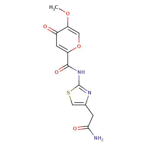 N-[4-(carbamoylmethyl)-1,3-thiazol-2-yl]-5-methoxy-4-oxo-4H-pyran-2-carboxamide