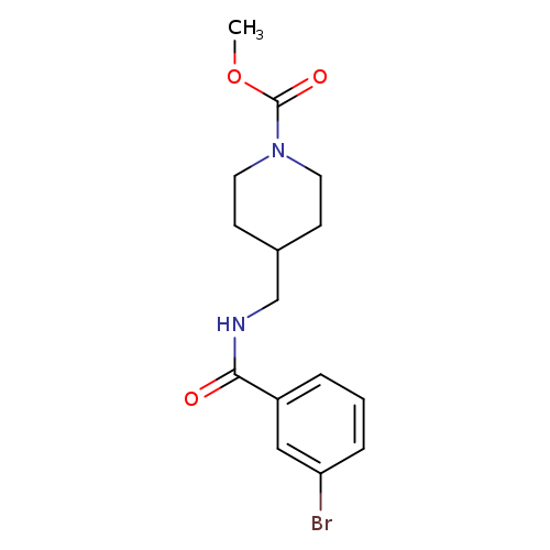 methyl 4-{[(3-bromophenyl)formamido]methyl}piperidine-1-carboxylate