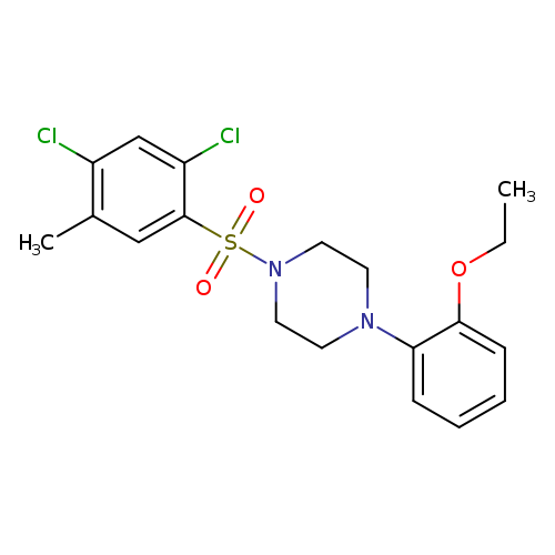 1-(2,4-dichloro-5-methylbenzenesulfonyl)-4-(2-ethoxyphenyl)piperazine