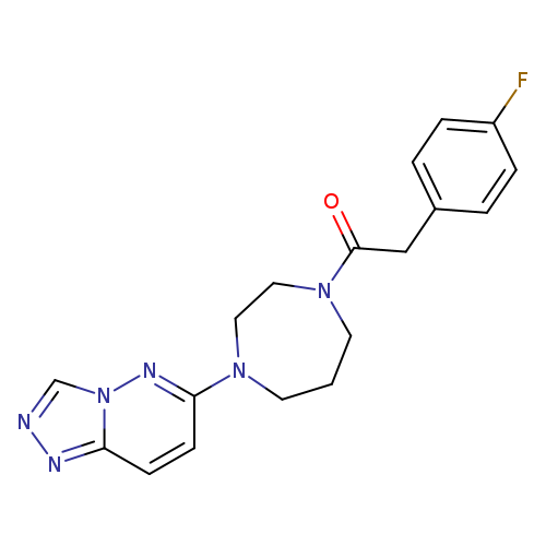 2-(4-fluorophenyl)-1-(4-{[1,2,4]triazolo[4,3-b]pyridazin-6-yl}-1,4-diazepan-1-yl)ethan-1-one