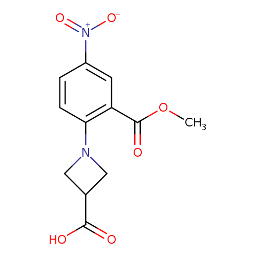 1-(2-(Methoxycarbonyl)-4-nitrophenyl)azetidine-3-carboxylic acid