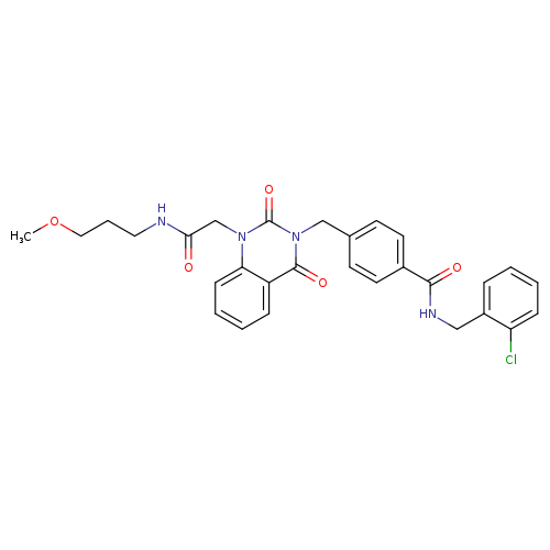 N-[(2-chlorophenyl)methyl]-4-[(1-{[(3-methoxypropyl)carbamoyl]methyl}-2,4-dioxo-1,2,3,4-tetrahydroquinazolin-3-yl)methyl]benzamide