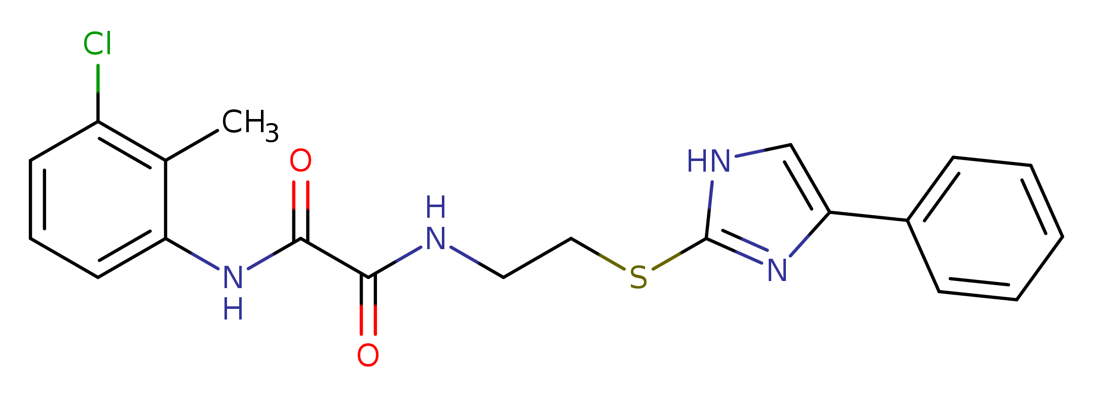 N'-(3-chloro-2-methylphenyl)-N-{2-[(4-phenyl-1H-imidazol-2-yl)sulfanyl]ethyl}ethanediamide