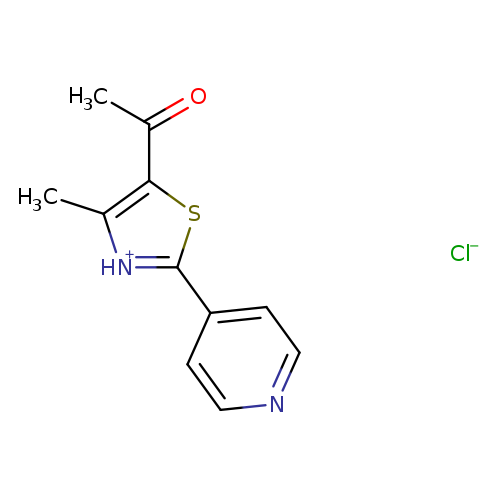 1-[4-methyl-2-(pyridin-4-yl)-1,3-thiazol-5-yl]ethan-1-one hydrochloride