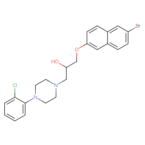 1-[(6-bromonaphthalen-2-yl)oxy]-3-[4-(2-chlorophenyl)piperazin-1-yl]propan-2-ol