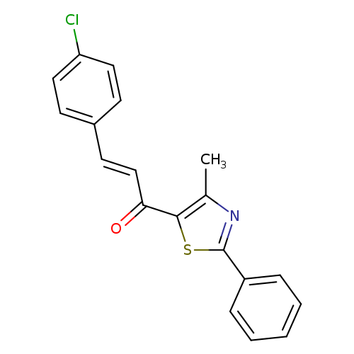 (2E)-3-(4-chlorophenyl)-1-(4-methyl-2-phenyl-1,3-thiazol-5-yl)prop-2-en-1-one