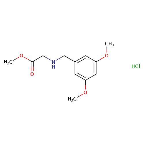 methyl 2-{[(3,5-dimethoxyphenyl)methyl]amino}acetate hydrochloride