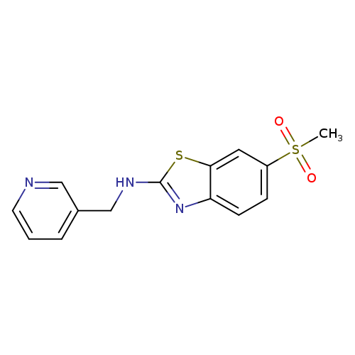 6-(Methylsulfonyl)-N-(pyridin-3-ylmethyl)benzo[d]thiazol-2-amine