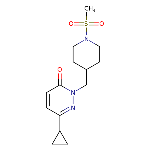 6-cyclopropyl-2-[(1-methanesulfonylpiperidin-4-yl)methyl]-2,3-dihydropyridazin-3-one