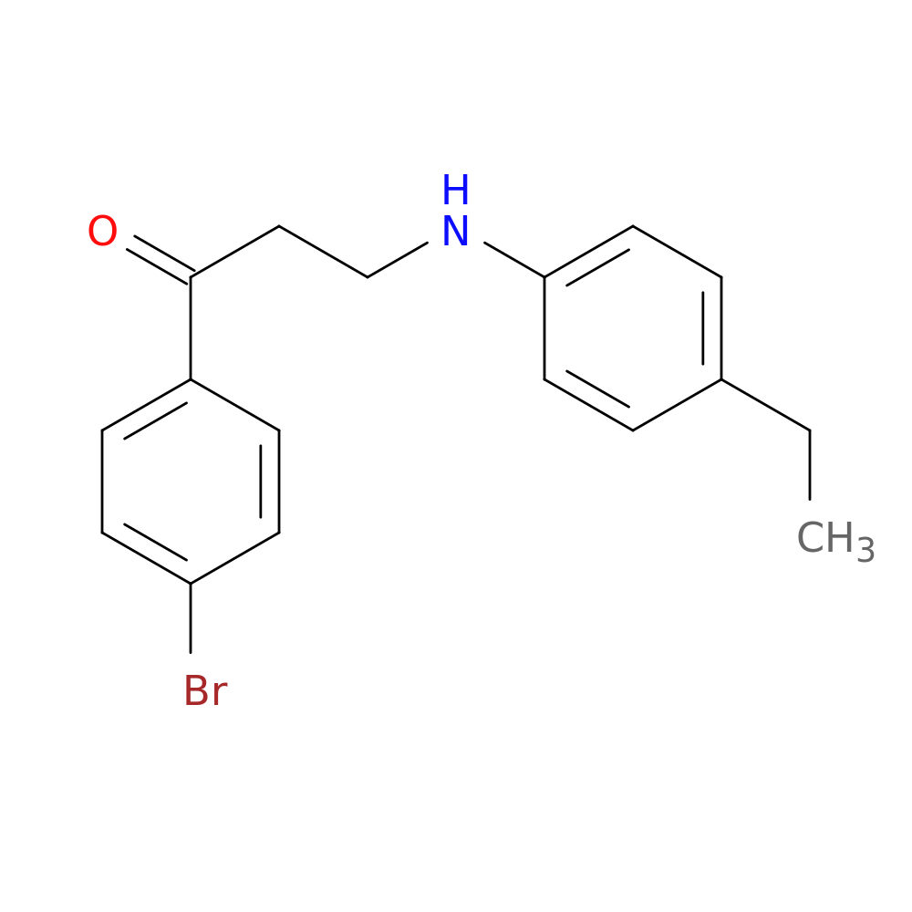 1-(4-Bromophenyl)-3-((4-ethylphenyl)amino)propan-1-one