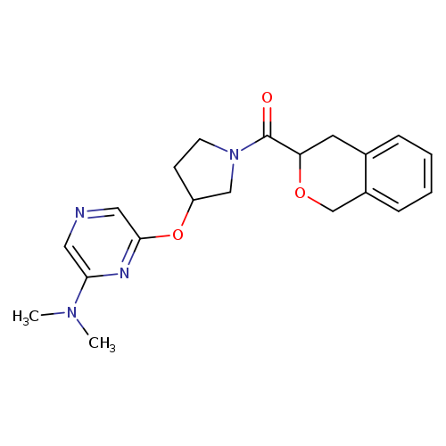 6-{[1-(3,4-dihydro-1H-2-benzopyran-3-carbonyl)pyrrolidin-3-yl]oxy}-N,N-dimethylpyrazin-2-amine