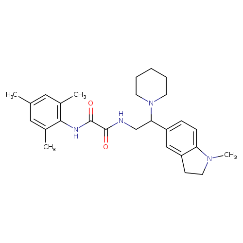 N'-[2-(1-methyl-2,3-dihydro-1H-indol-5-yl)-2-(piperidin-1-yl)ethyl]-N-(2,4,6-trimethylphenyl)ethanediamide