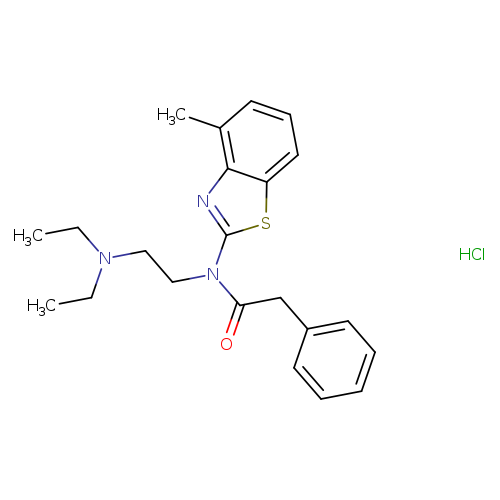 N-[2-(diethylamino)ethyl]-N-(4-methyl-1,3-benzothiazol-2-yl)-2-phenylacetamide hydrochloride