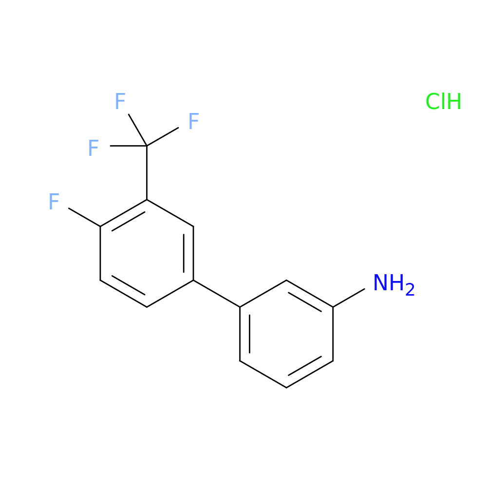3-[4-Fluoro-3-(trifluoromethyl)phenyl]aniline, HCl