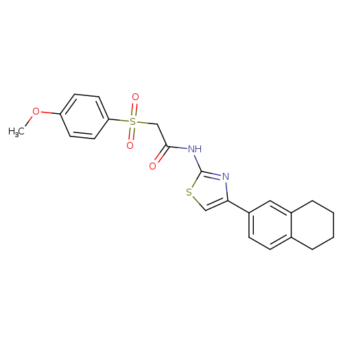 2-(4-methoxybenzenesulfonyl)-N-[4-(5,6,7,8-tetrahydronaphthalen-2-yl)-1,3-thiazol-2-yl]acetamide