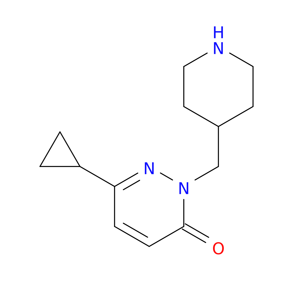 6-cyclopropyl-2-[(piperidin-4-yl)methyl]-2,3-dihydropyridazin-3-one