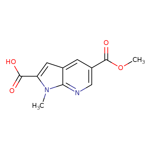 5-(methoxycarbonyl)-1-methyl-1H-pyrrolo[2,3-b]pyridine-2-carboxylic acid
