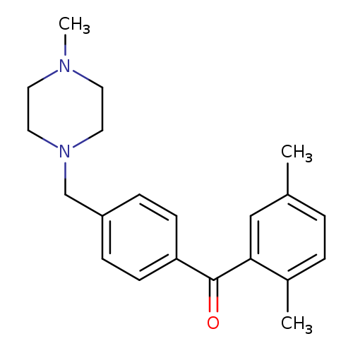 2,5-DIMETHYL-4'-(4-METHYLPIPERAZINOMETHYL) BENZOPHENONE