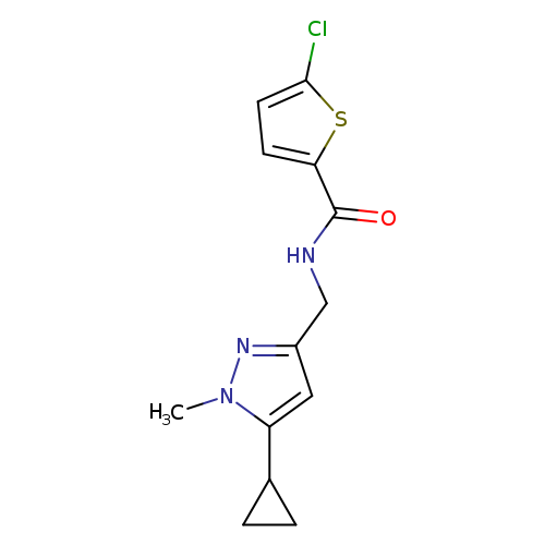 5-chloro-N-[(5-cyclopropyl-1-methyl-1H-pyrazol-3-yl)methyl]thiophene-2-carboxamide