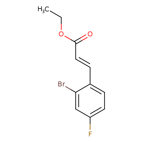 ethyl (2E)-3-(2-bromo-4-fluorophenyl)prop-2-enoate